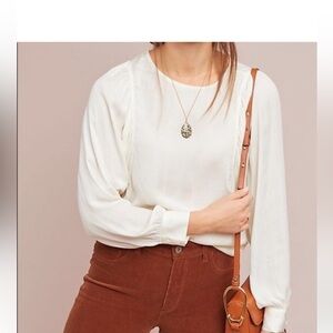 Anthropologie Dolan Left Coast Hewson Silk Blouse Top size Small